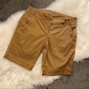Tan/cognac bermuda shorts